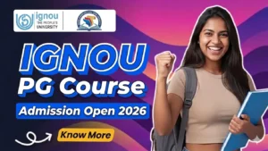 ignou pg course admission